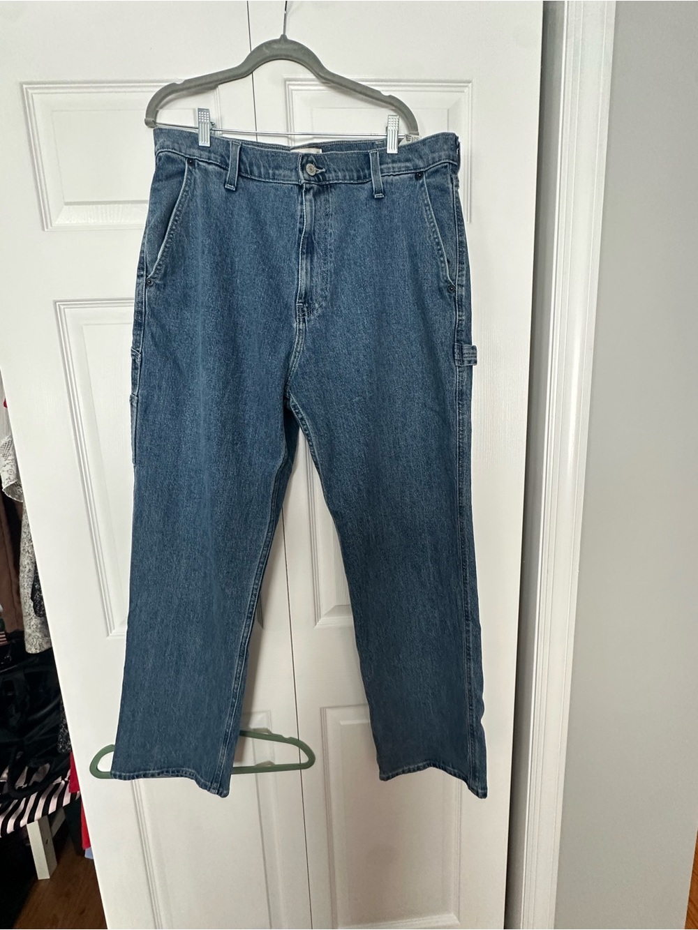 Hollister Baggy Fit Denim Jeans in Classic Blue